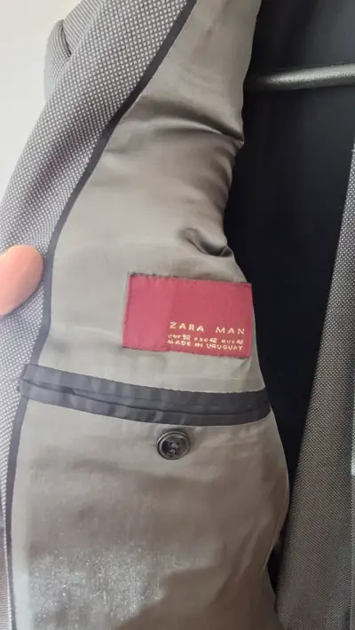Blazer gris Zara Man elegante - miniatura 2