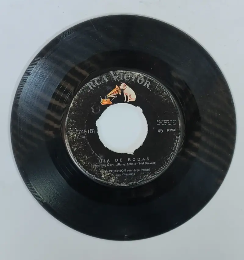 Disco de vinilo 45 RPM Ray Peterson RCA Victor - 2
