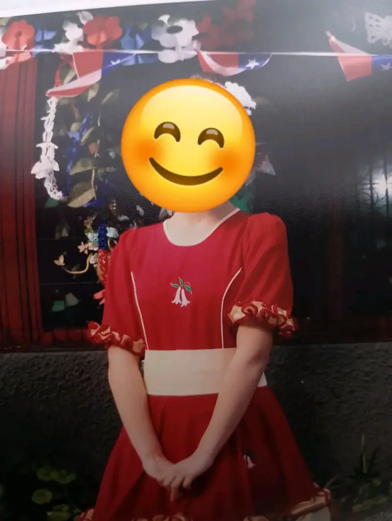 Vestido de huasa chilena rojo con detalles - 2