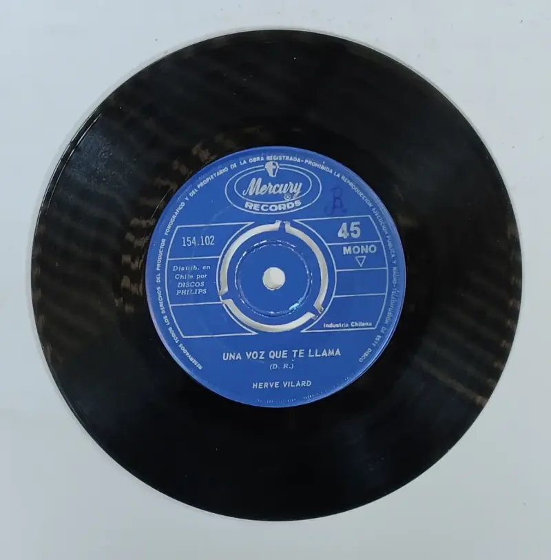 Disco vinilo 45 RPM Herve Vilard Capri Se Acabó - 2