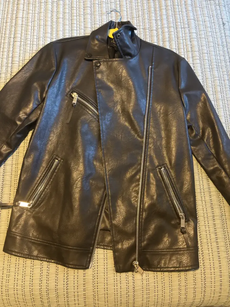 Chaqueta de cuero negra Foster mujer - 2