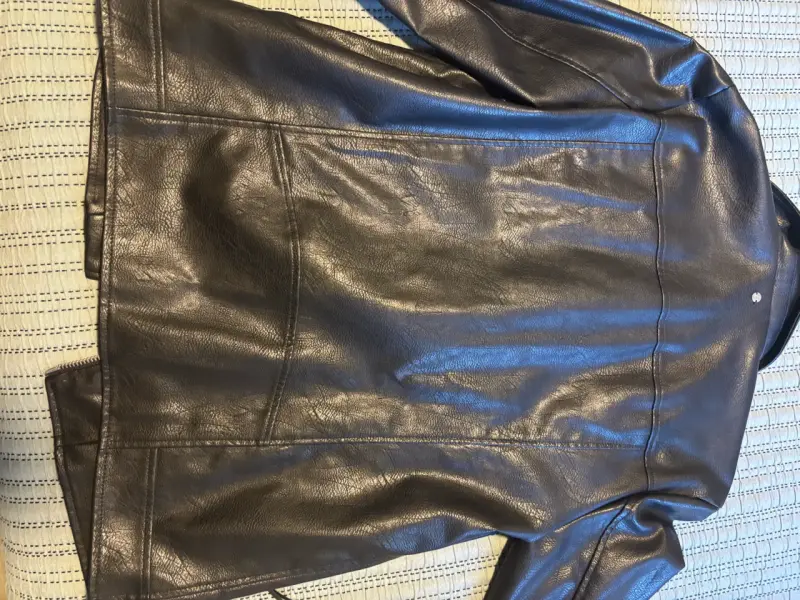 Chaqueta de cuero negra Foster mujer - 3