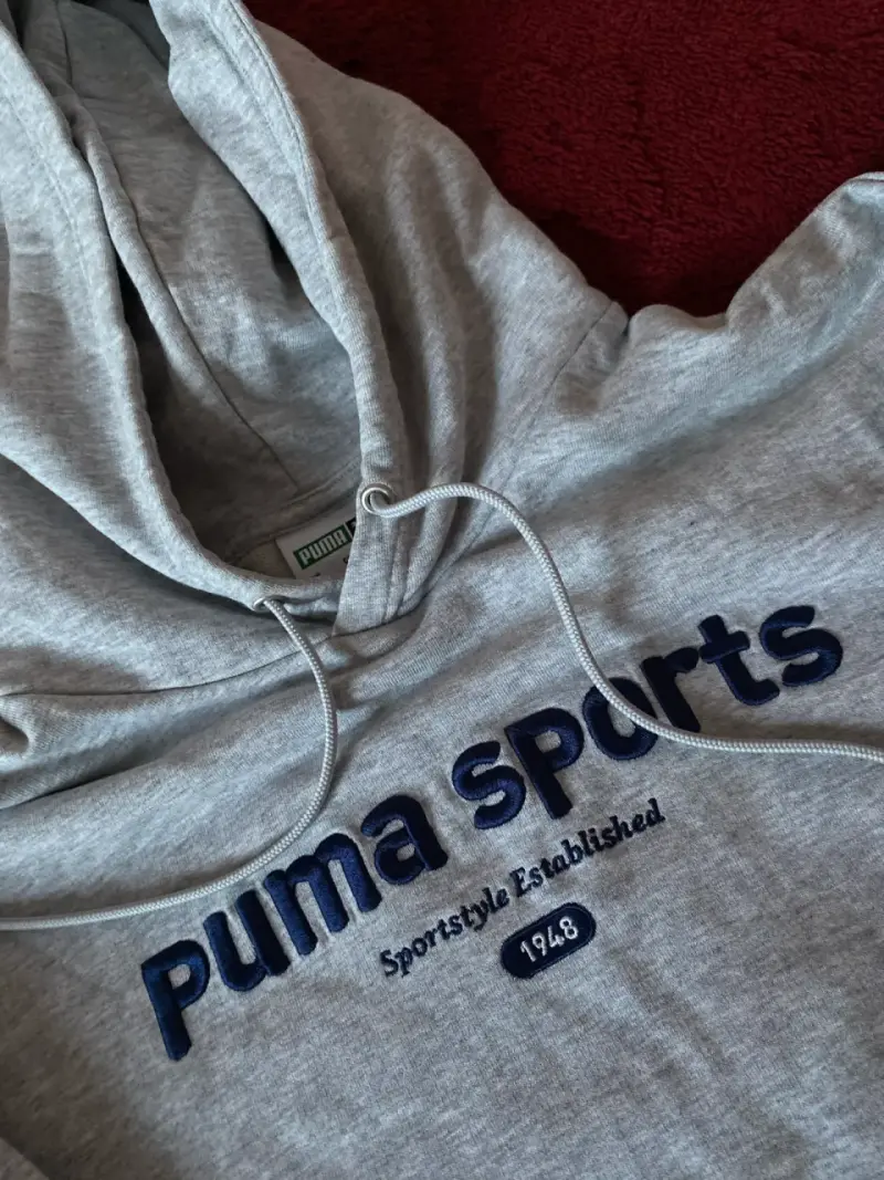 Polerón con capucha gris Puma Sports - 2