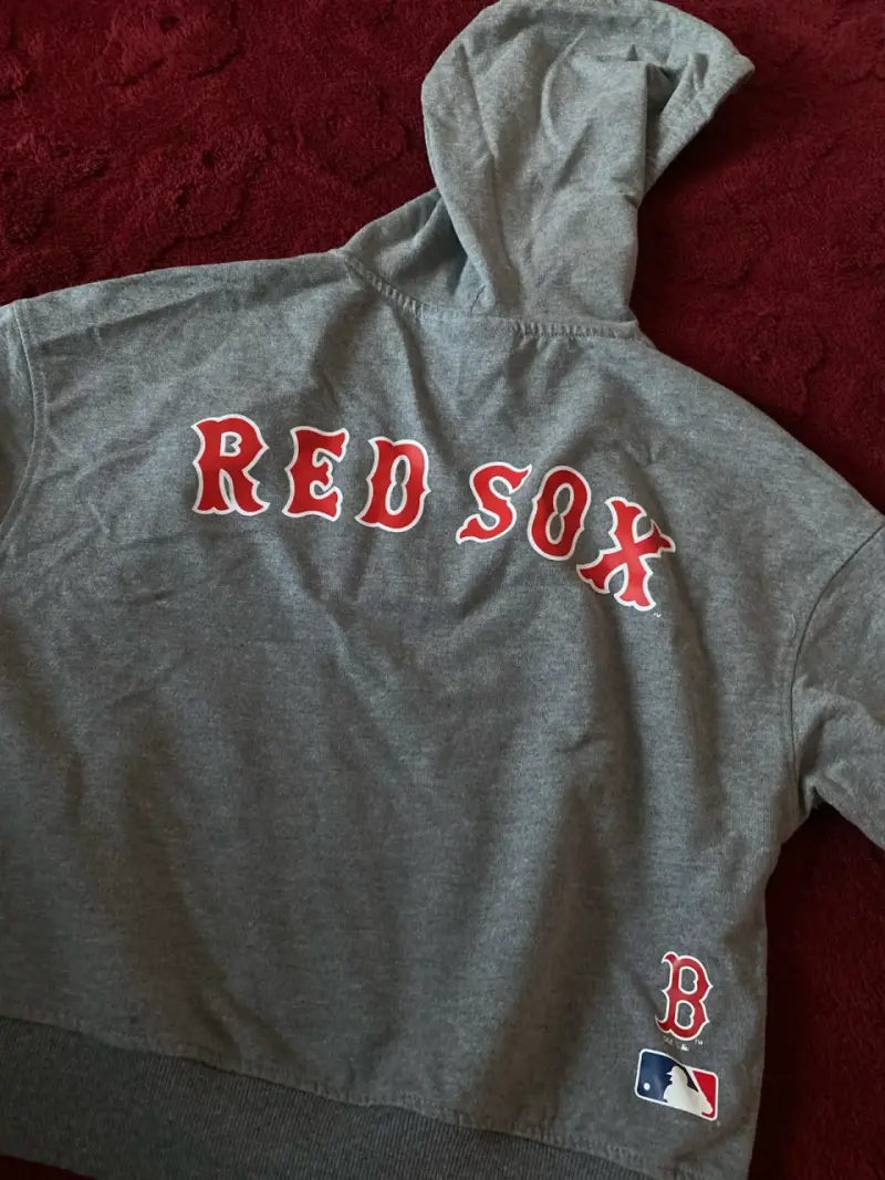 Polerón con capucha gris Red Sox - 2