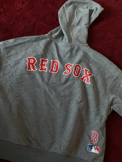 Polerón con capucha gris Red Sox - miniatura 2