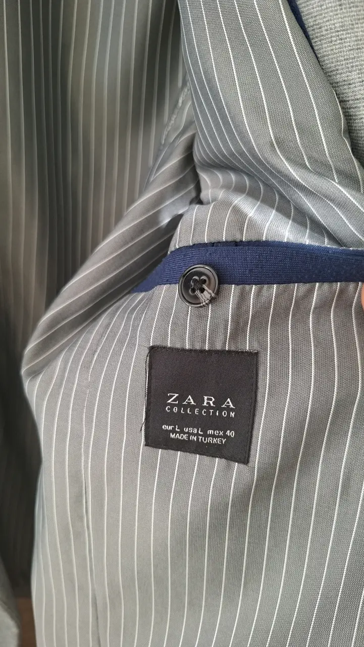 Blazer gris para hombre Zara Collection - 2