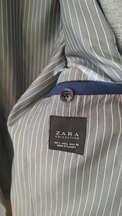 Blazer gris para hombre Zara Collection - miniatura 2