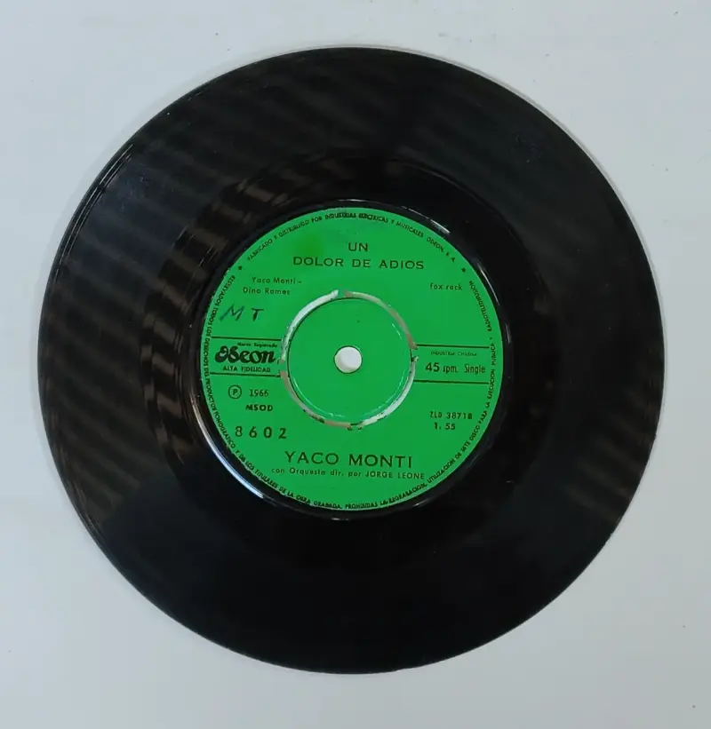 Disco vinilo 45 RPM Yaco Monti Siempre Te Recordaré - 2
