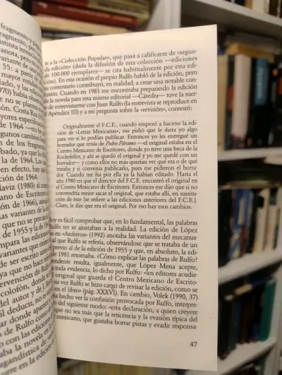 Libro 'Pedro Páramo' de Juan Rulfo Edición Cátedra - miniatura 3