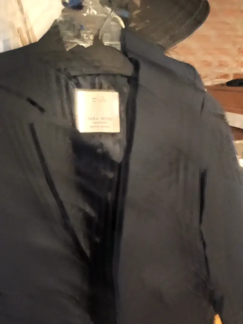 Blazer azul para niño Zara Boys chaquetas de cueri - 1