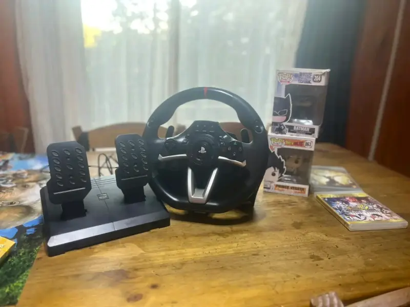 Volante de carreras con pedales para PlayStation - 1
