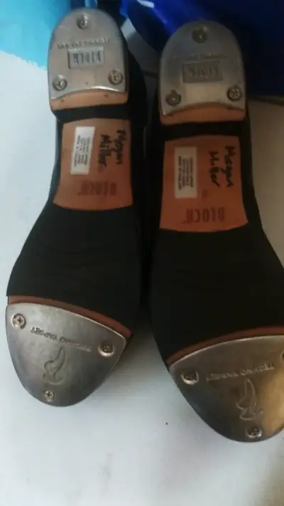 Zapatos de baile tap negro Block - miniatura 2