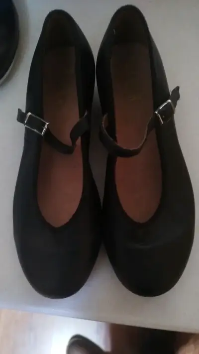 Zapatos de baile tap negro Block - miniatura 4