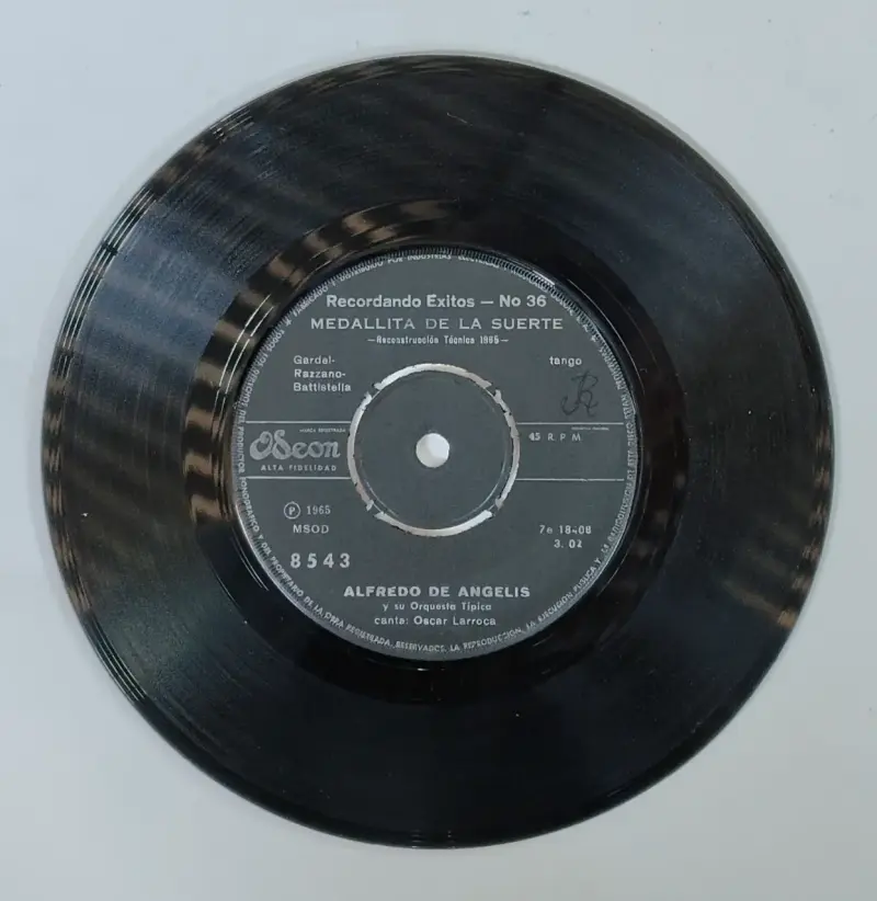Disco de vinilo Alfredo De Angelis Medallita de la Suerte - 1