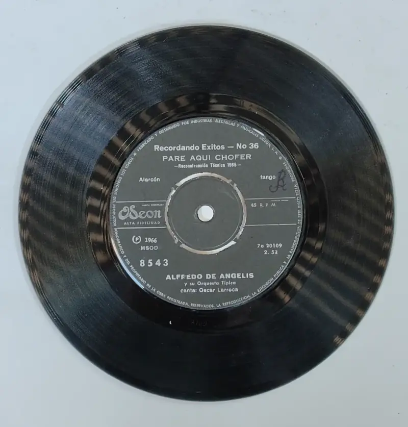 Disco de vinilo Alfredo De Angelis Medallita de la Suerte - 2