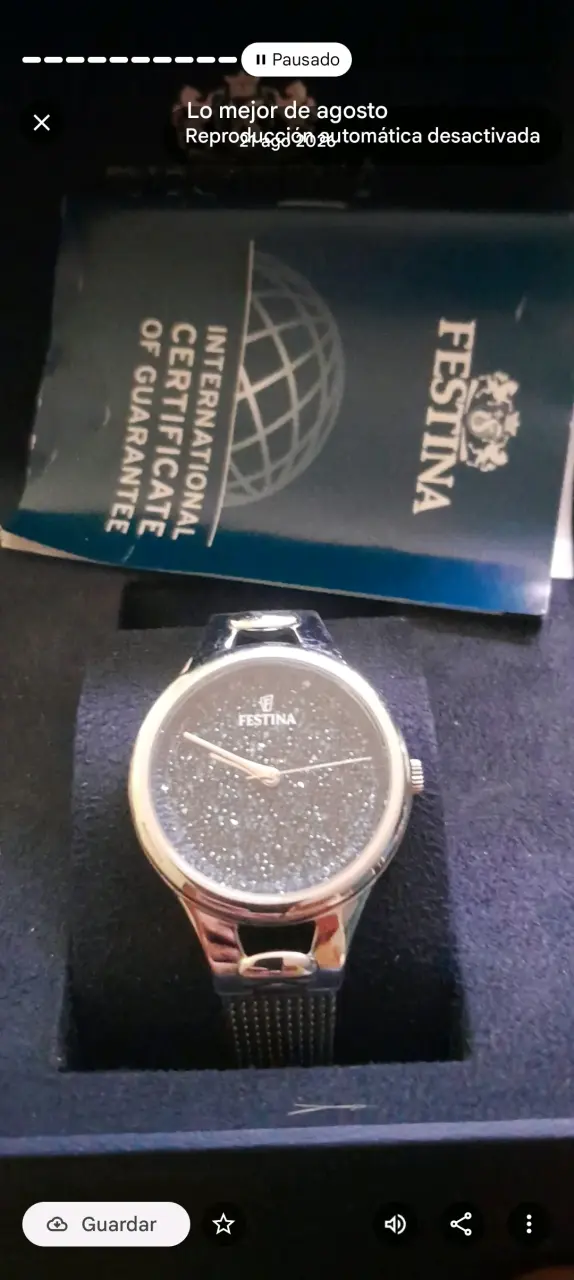 Reloj Festina con diseño brillante swarovski