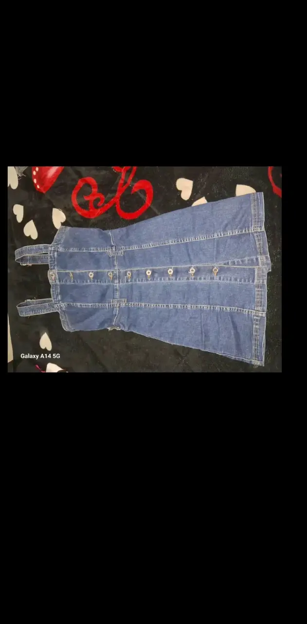 Vestido de mezclilla con tirantes para mujer