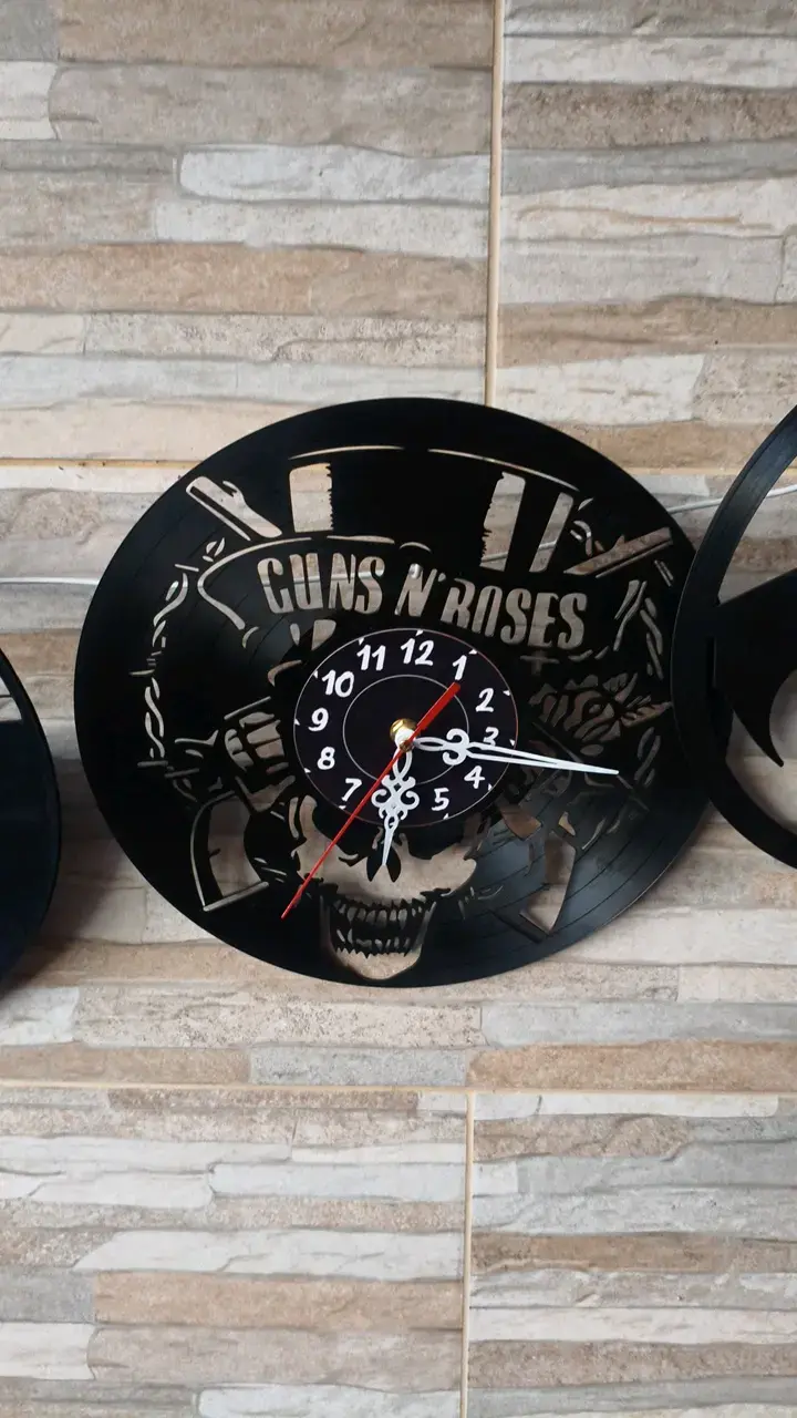 Reloj de pared calados en vinilo - 2