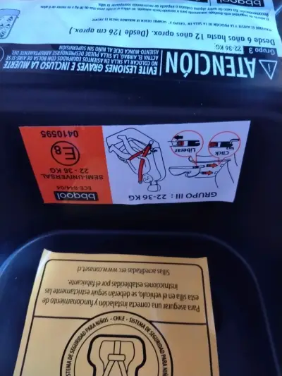Asiento elevador para niños Bbqool negro - miniatura 4