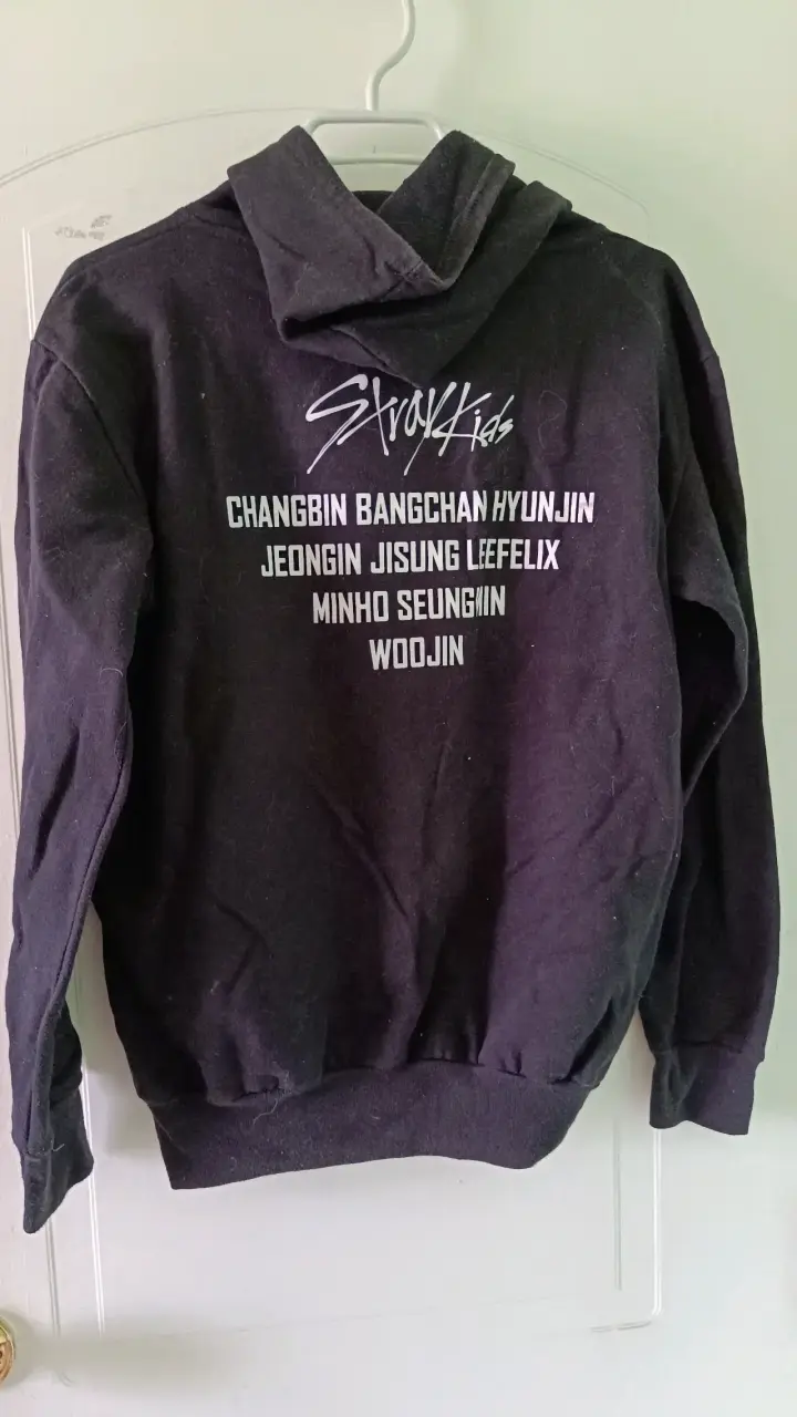 Polerón negro Stray Kids con capucha - 2