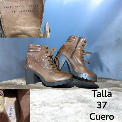 Botines de cuero Flexi talla 37 - miniatura 1