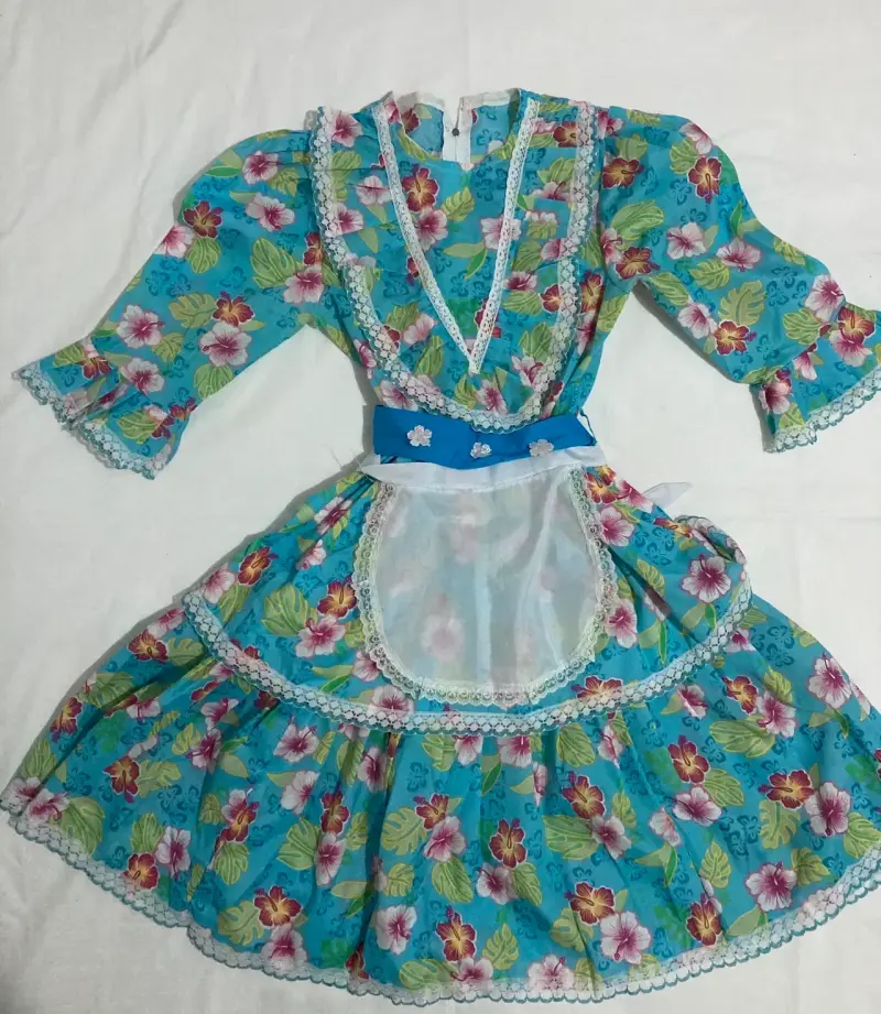 Vestido de huasa talla 10 - 1