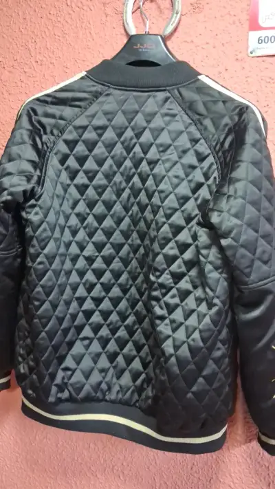 Chaqueta bomber negra bordada Americanino Ninja - miniatura 4