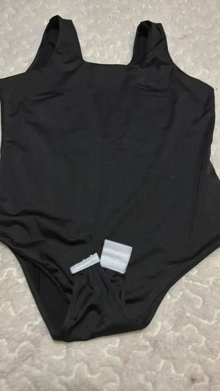 Body negro y blanco básico para mujer - 1