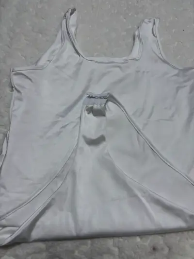 Body negro y blanco básico  para mujer - miniatura 2