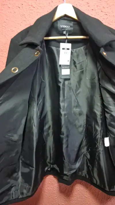 Chaquetón negro S.Cocci con cierre metálico - miniatura 3