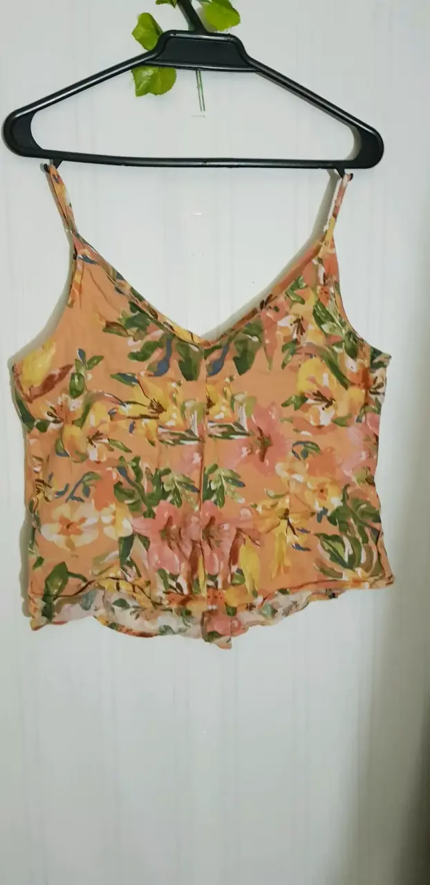 Conjunto de blusa floral y shorts de mezclilla - 2