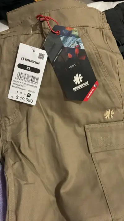 Pantalón Outdoor Beige Mountain Gear XL - miniatura 1