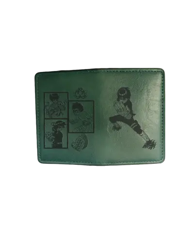 Billetera de Rock Lee Verde Temática Naruto Anime - miniatura 3