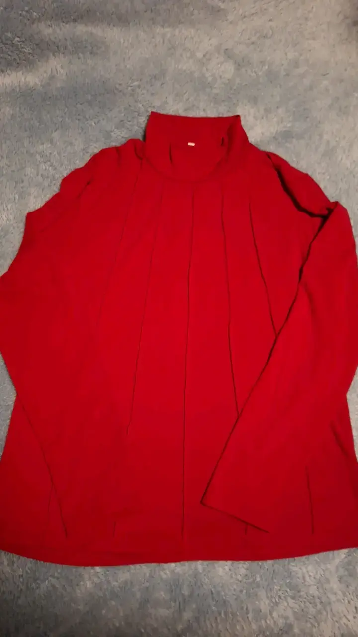 Beatle rojo de cuello alto para mujer - 1