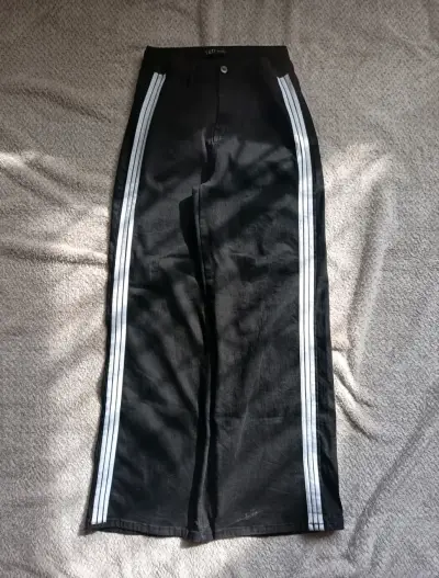 Jeans negros wide leg - miniatura 1