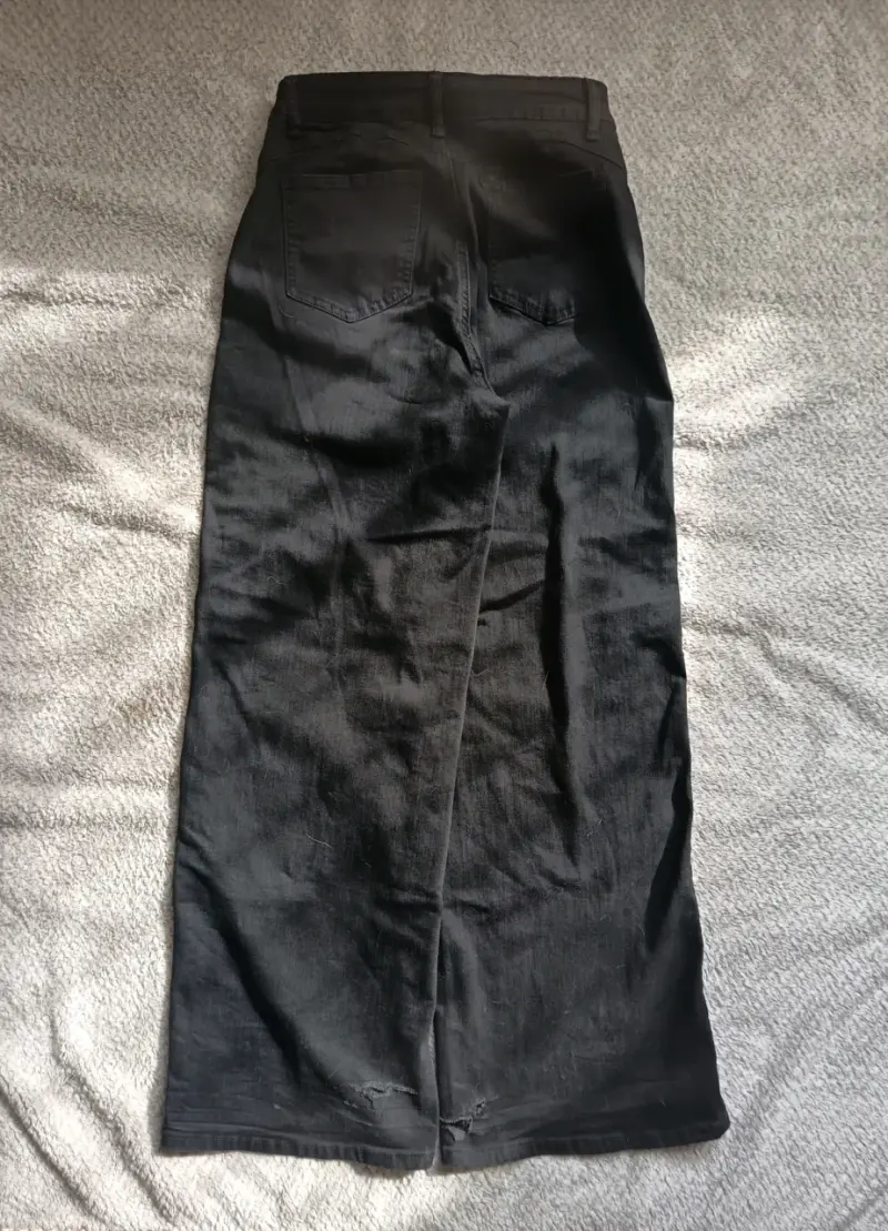 Jeans negros wide leg - 3