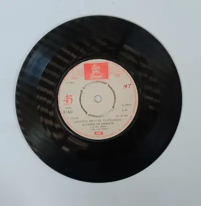 Disco de vinilo 45 RPM Alfredo De Angelis Muñeca Brava - miniatura 2