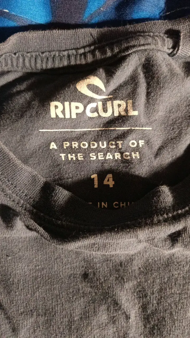 Polera Rip Curl Bahamas negra para hombre talla 14 - 3