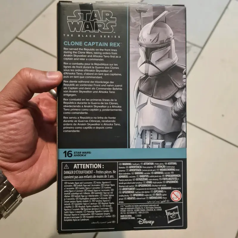 Figura Star Wars Clone Captain Rex Black Series - 3