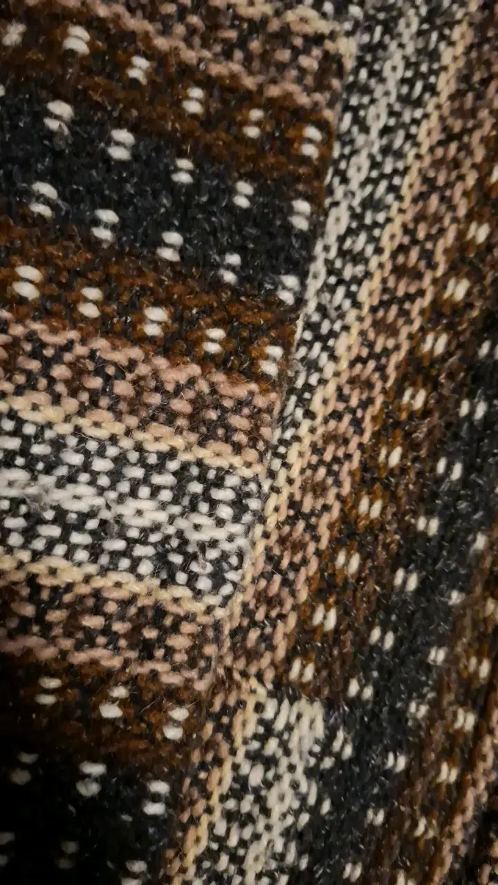 Chaleco de lana tejido a mano multicolor - 2