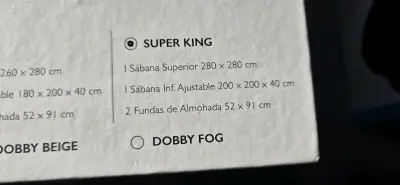Juego de sábanasRoyal Supreme 500 hilos Super King - miniatura 3