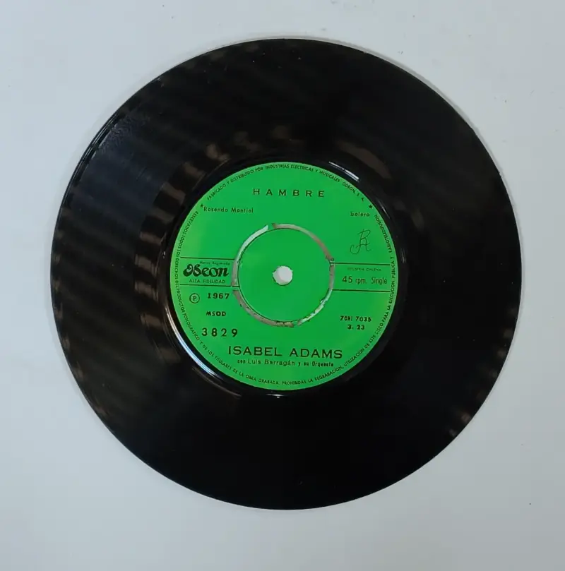 Disco de vinilo 45 RPM Isabel Adams 1967 - 1