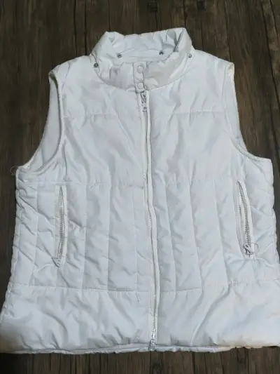 Chaqueta sin mangas sevnty seven blanco para mujer - miniatura 1