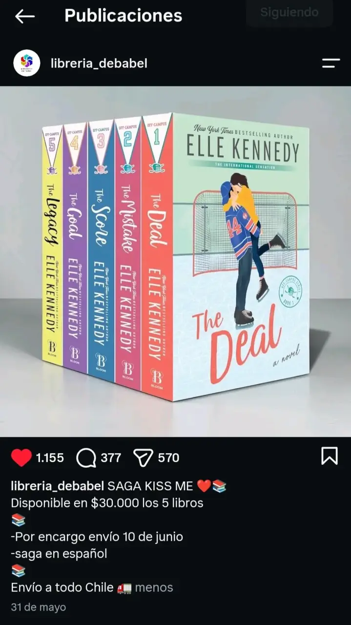 Saga Kiss Me completa (5 libros) - Elle Kennedy - 5