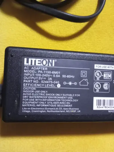 Adaptador de Corriente LiteOn PA-1150-6M01 5V 3A - miniatura 1