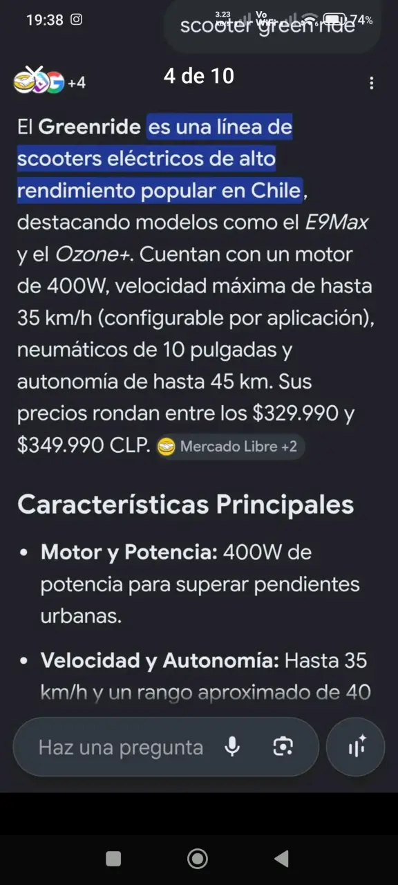 Scooter Eléctrico Greenride 15Ah con App - 4
