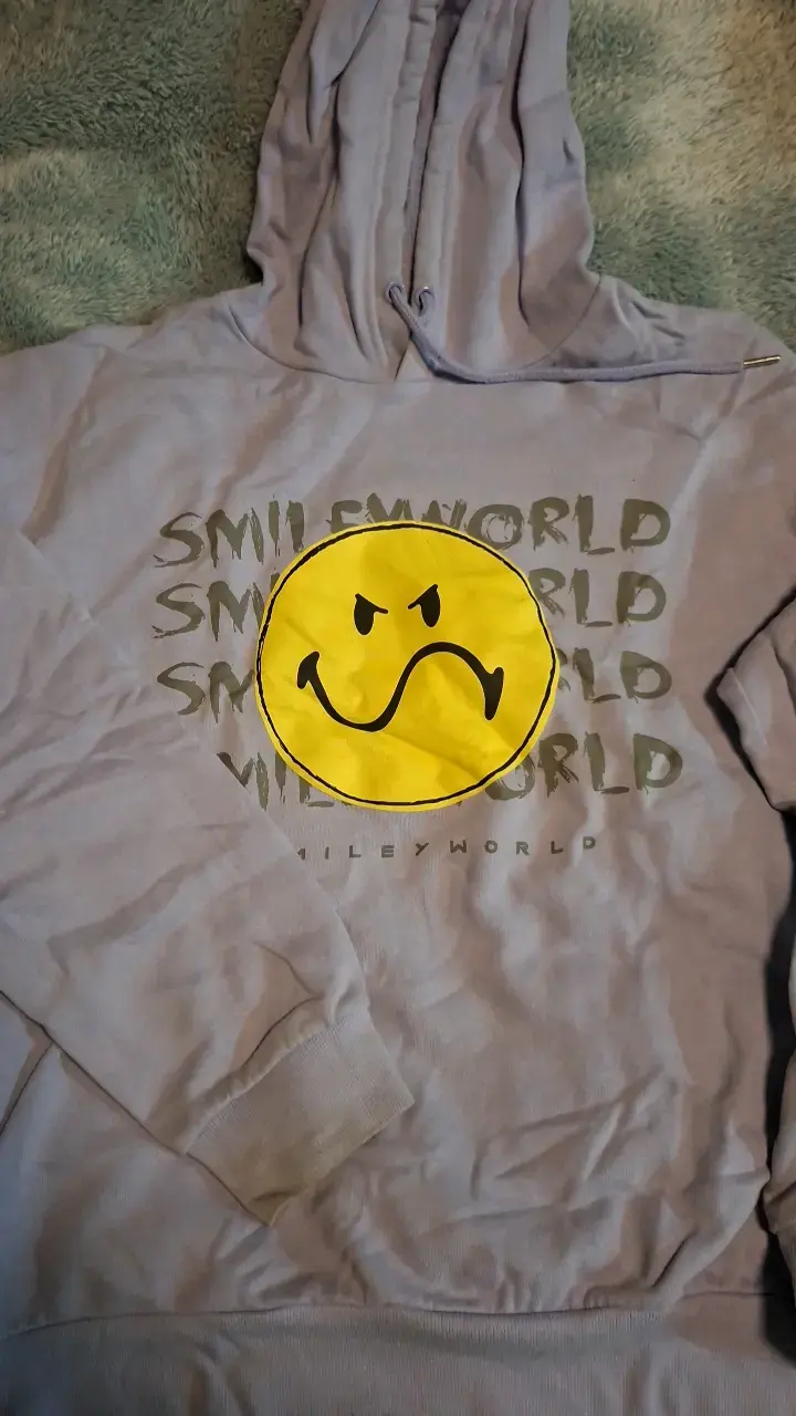 Polerón SmileyWorld con capucha y diseño gráfico - 1