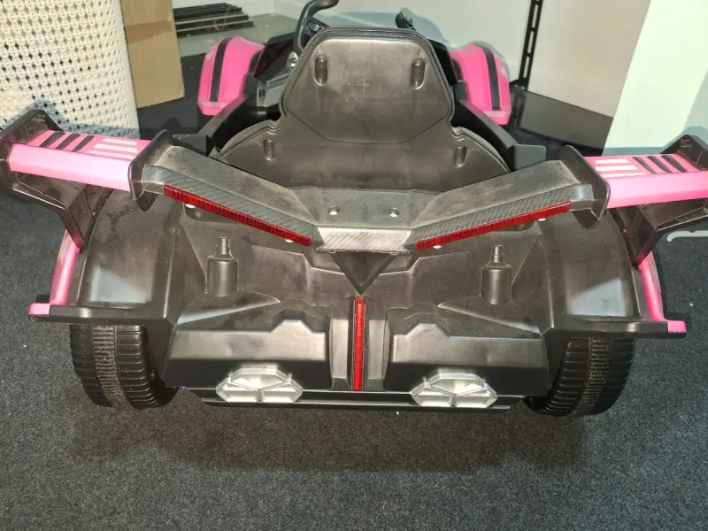 Auto eléctrico deportivo para niños Lamborghini rosa - 2