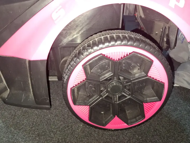 Auto eléctrico deportivo para niños Lamborghini rosa - 4