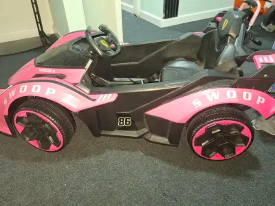 Auto eléctrico deportivo para niños Lamborghini rosa - miniatura 5